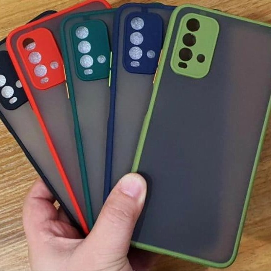 Soft Case Redmi 9T , Poco M3 + Pro / Redmi Note 10 5G Soft My Choice Aero Color Button Matte