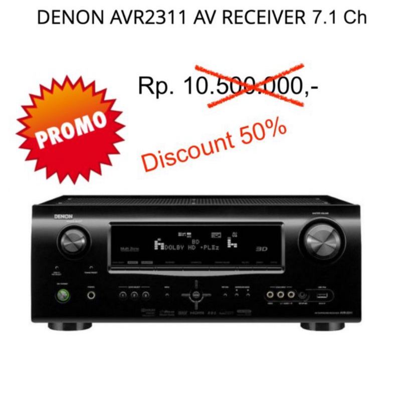 Denon AVR2311 AVR-2311 7.1 channel av receiver