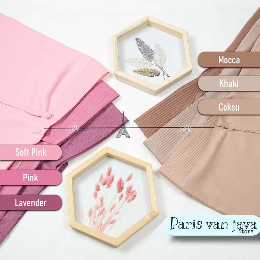 Jilbab Syari Bergo Hamidah Jumbo Pad Tali Moscrepe (XL) | Hijab Khimar Instant Jumbo (XL) | Kerudung Pad Pakai Tali Size XL