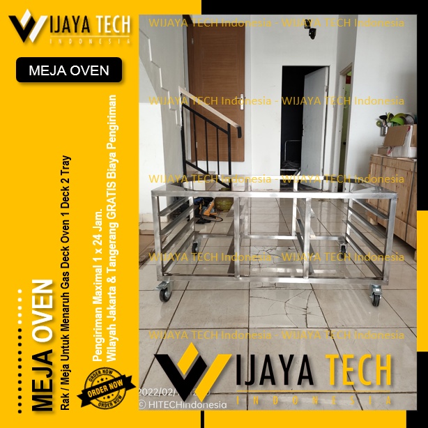 Meja Oven Deck 1 Deck 2 Tray Kaki Oven Deck Otomatis