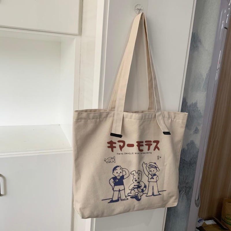 ToteBag/Tote bag Wanita Tulisan Jepang