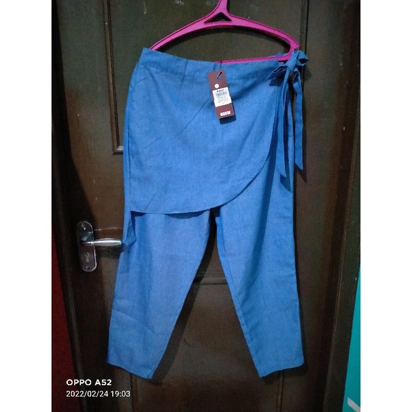 Rok celana Biru Le'rosetz