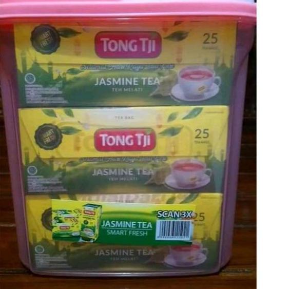 

NTGA Teh Celup Tongji Jasmine Tea isi 25 kantongx3 pack free toples - Terbaik