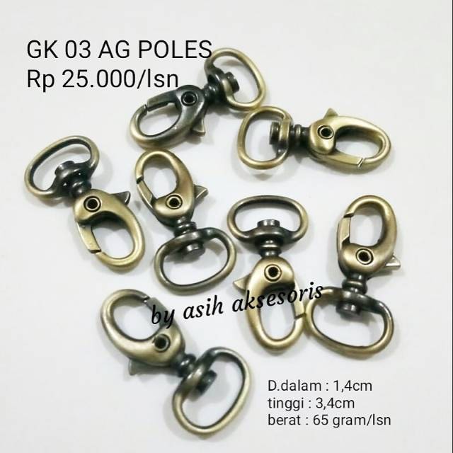 Pengait tas 1,4cm ATG POLES / 03