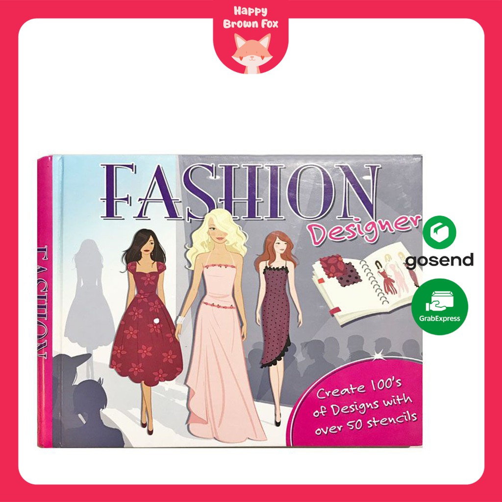 

Buku Aktivitas Stensil Anak Stencil Book: Fashion Designers - over 50 stencils