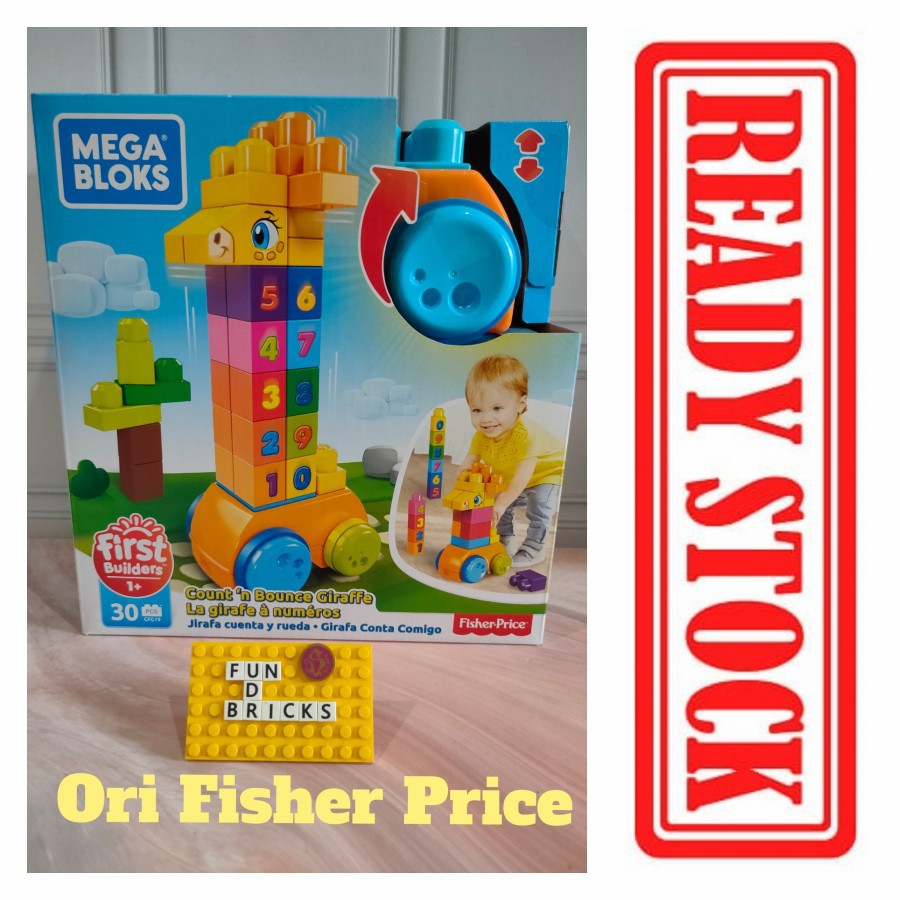 Mega Bloks MegaBloks Count N Bounce Giraffe