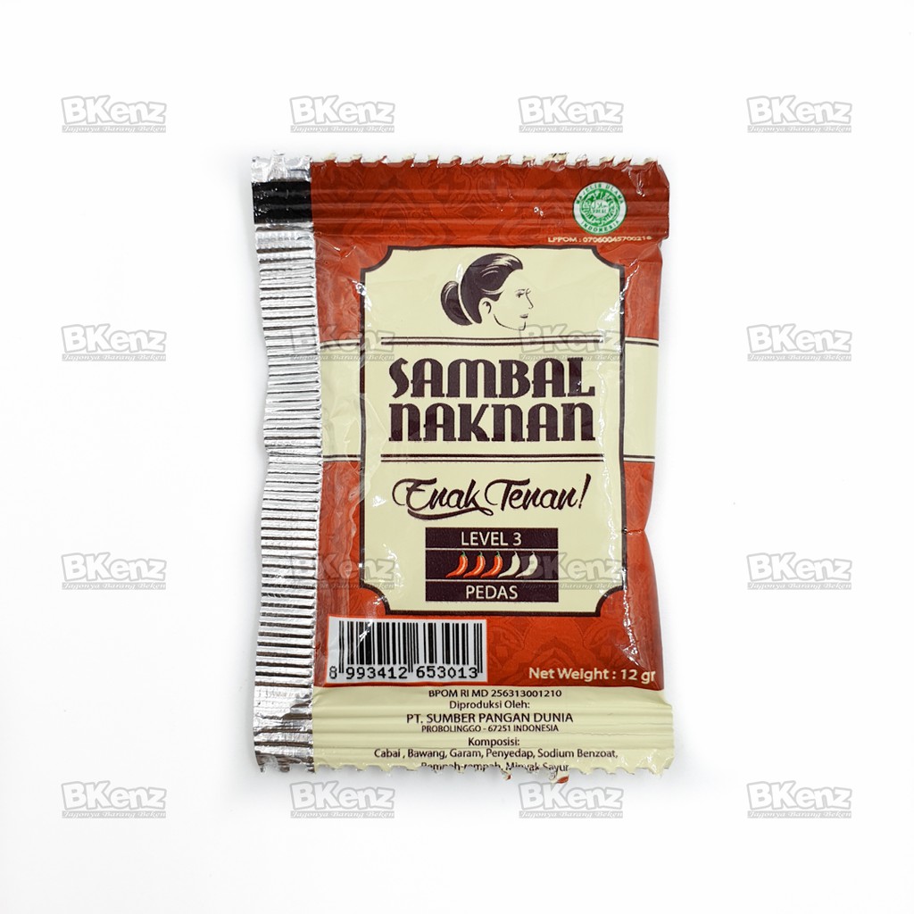 

Naknan Sambal Bawang Nak Nan Enak Tenan Sachet Ecer