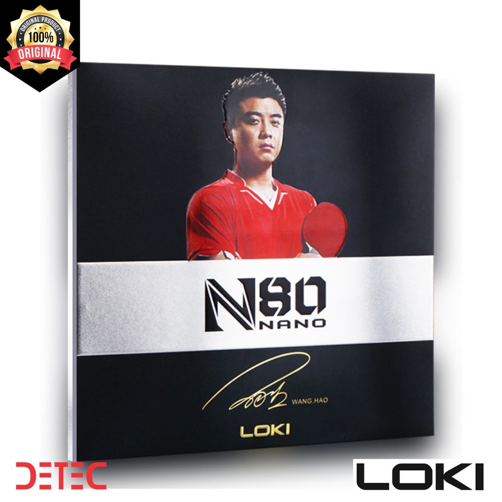 N80 Rubber Pingpong LOKI - RED - Tenis meja
