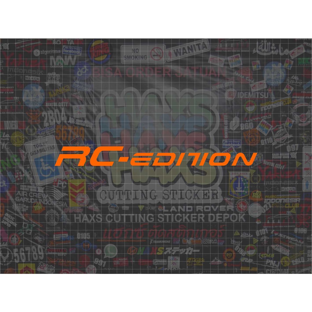 Cutting Sticker RC Edition Vietnam Untuk Bottom Shock Depan