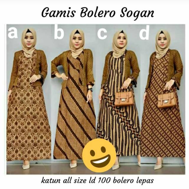 Gamis bolero sogan