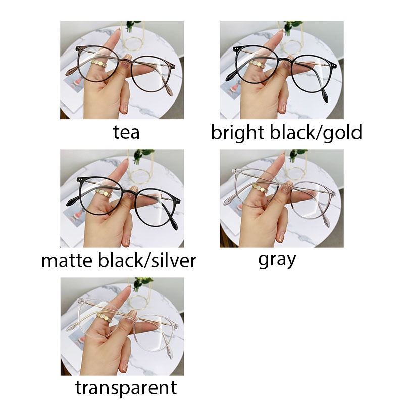 Tr90 Kacamata Photochromic Anti Radiasi Minus Frame Oval Untuk Wanita