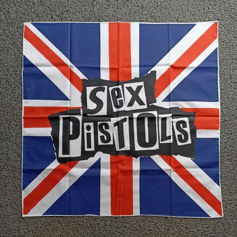 Slayer Musik Sex Pistols/Bandana Bendera Sex Pistols//Sal Ikat Kepala