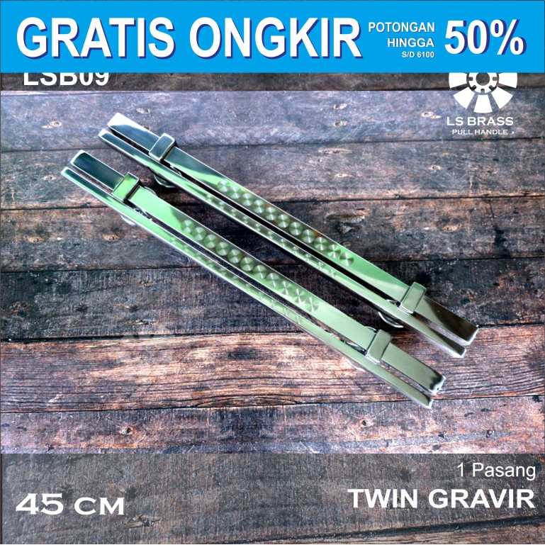 Handle Pintu Gagang Pintu Rumah Minimalis Stainless Twin Gravir