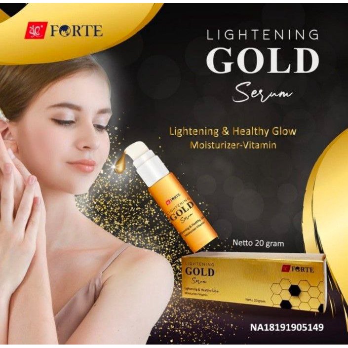 ORI SYB FORTE SERUM GOLD BRIGHTENING / SERUM WAJAH FOR LIGHTENING AND HEALTHY GLOW / SYB BPOM / putr