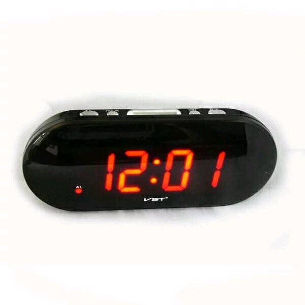 JAM LED DIGITAL VST 717 LED JUMBO ADA ALARM COCOK UNTUK DI KAMAR TIDUR