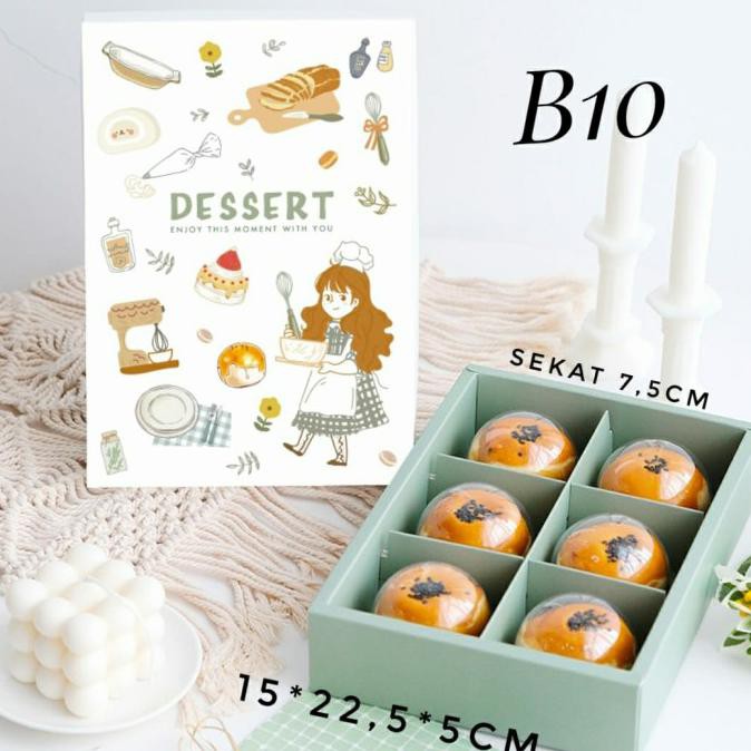 

Ready...Ready...Ready...] Box Kue Sekat 6 B10 Kotak Kue Nastar/Cookies/Packaging Box Kue