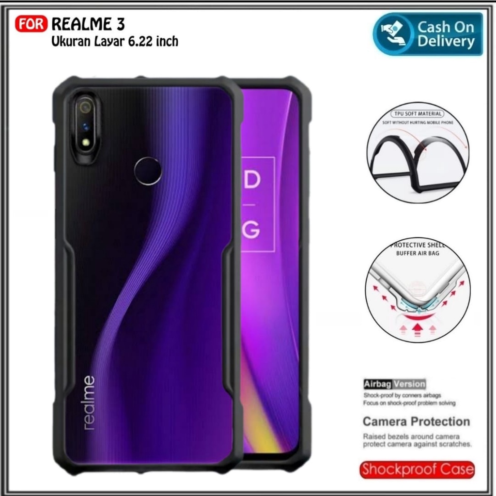 Case Realme 3 PRO Realme 3 Soft Hard Transparant Case Cover