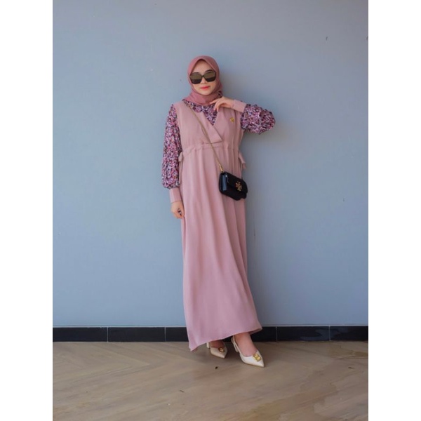 vanya dress by Dyn clothingline/distri resmi Dyn clothingline/gamis motif terbaru