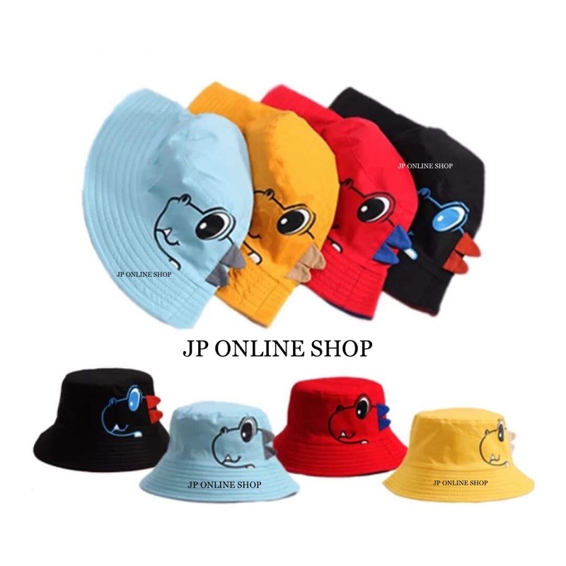 Topi BUCKET Anak Dino // topi bucket korea