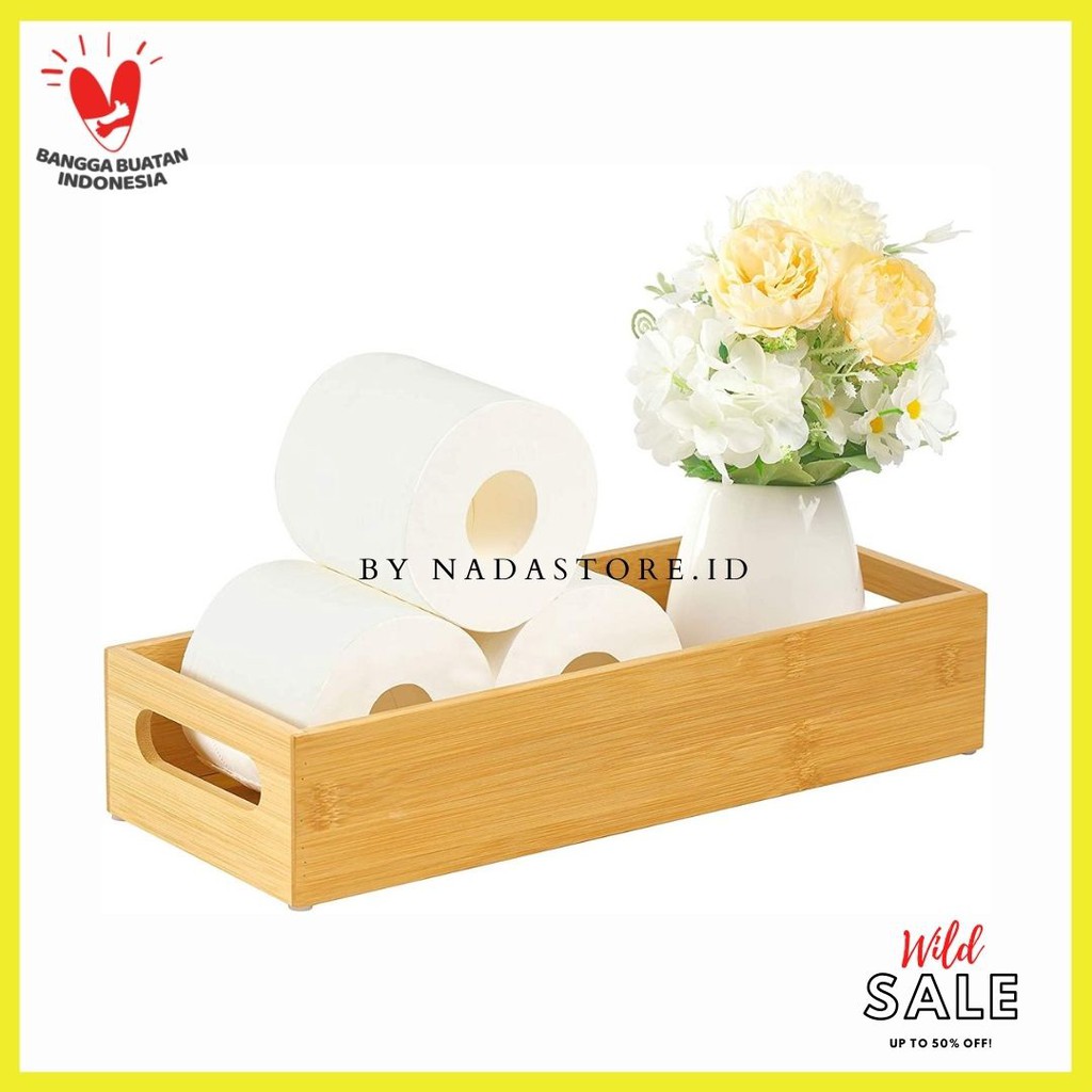 NADASTORE - WOODEN PRODUCT , ORGANIZER BOX / WOODEN STORAGE BOX / KOTAK KAYU / TRAY KAYU