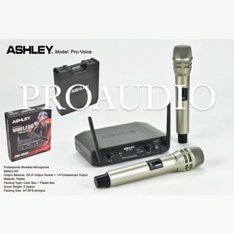 microphone wireless ashley pro voice original