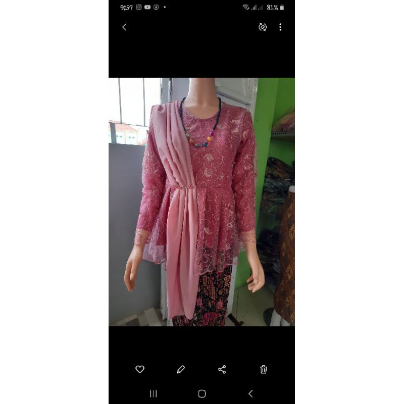 Atasan kebaya  MAURA pagar  ayu  kebaya  kondangan Shopee 