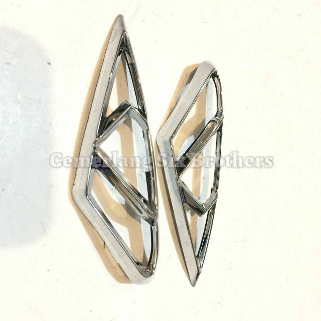 Cover Variasi Lampu Senja Depan Yamaha Aerox 155 Nemo Crome Chrome