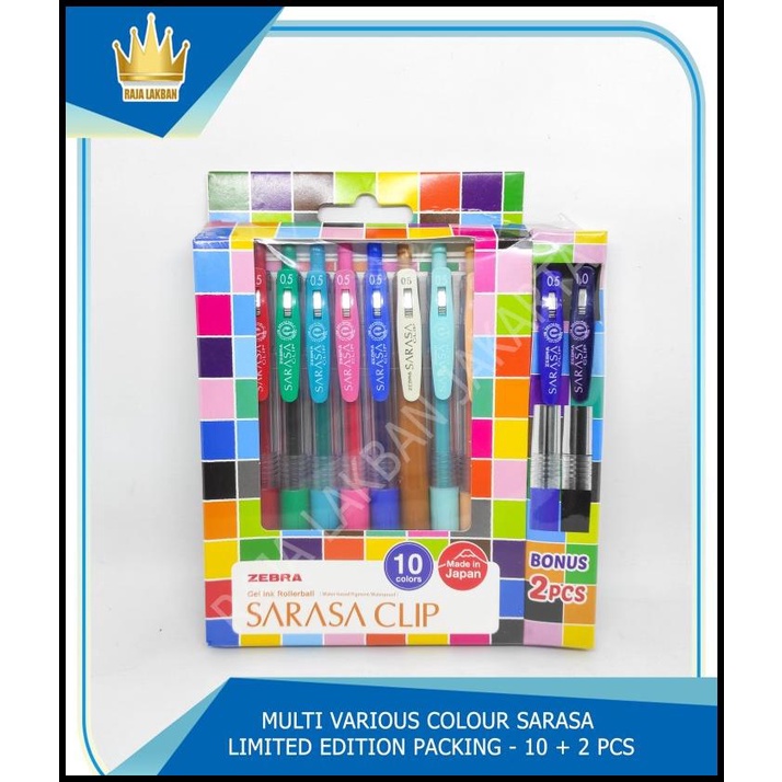 

Force | Multi Colour Sarasa Limited Edition Packing / Warna Warni - 10 + 2 Pcs
