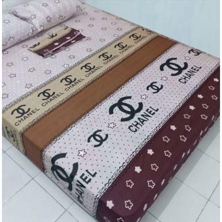 Sale Sprei Homemade 120 160 180 Sprei Karakter seprei motif berkualitas (Motif Chanel)