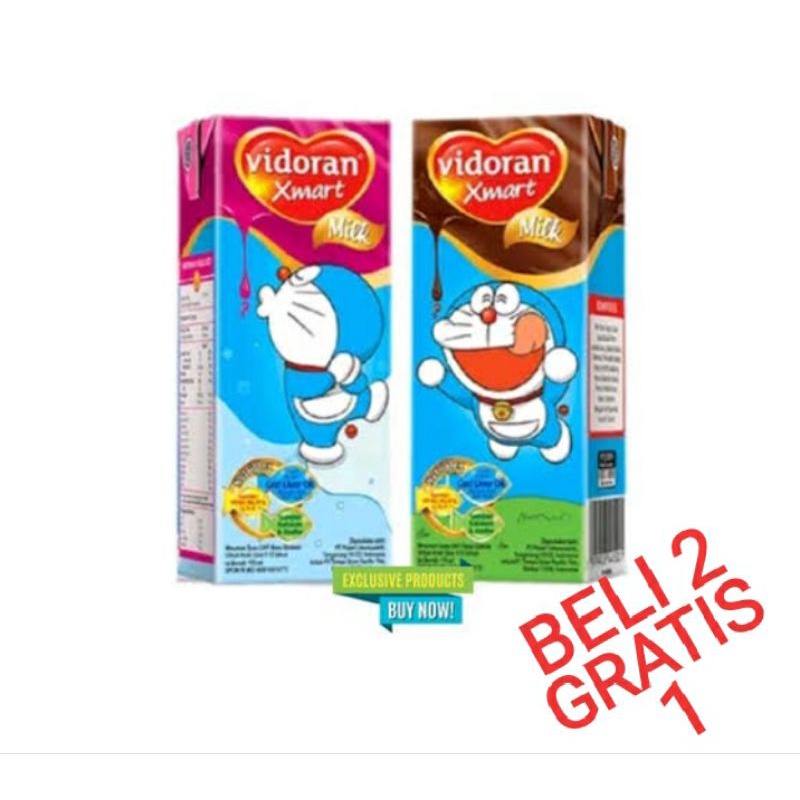 

Susu Vidoran Xmart UHT 115 ml [Beli 2 Gratis 1]