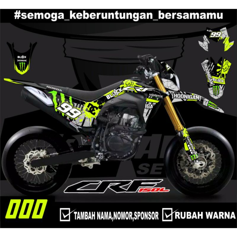 Sticker setiker stiker decal CRF 150 L- Fullbody-Dekal stiker CRF 150 L Trail Supermoto minimalis