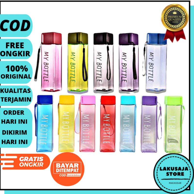 Botol Minuman My Bottle Kotak Botol Minum Model Baru Persegi Botol Model Kotak Persegi Murah Terbaru