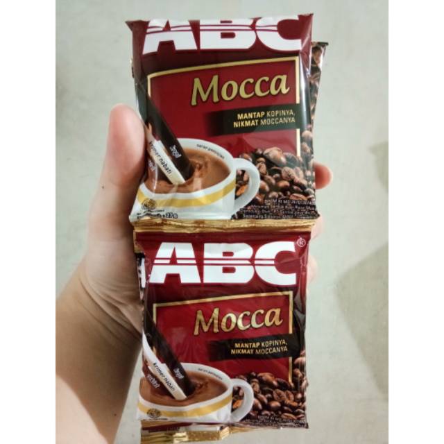 

Kopi ABC mocca renceng isi 10 sachet