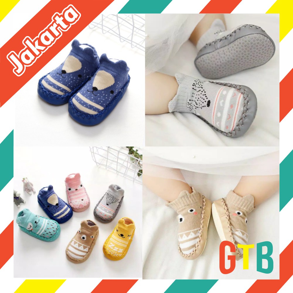 ❤️GTB❤️ BABYFIT PATTERN MOCCASINS sepatu bayi prewalker kaos kaki anak import R130