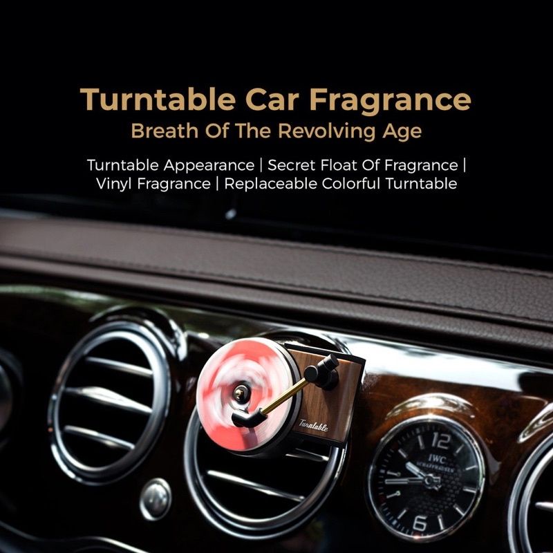 Farfum Mobil Car Fresh Aromatherapy Pengharum Bentuk Phonoghraph Vinyl Record Elegant  Pewangi Kendaraan