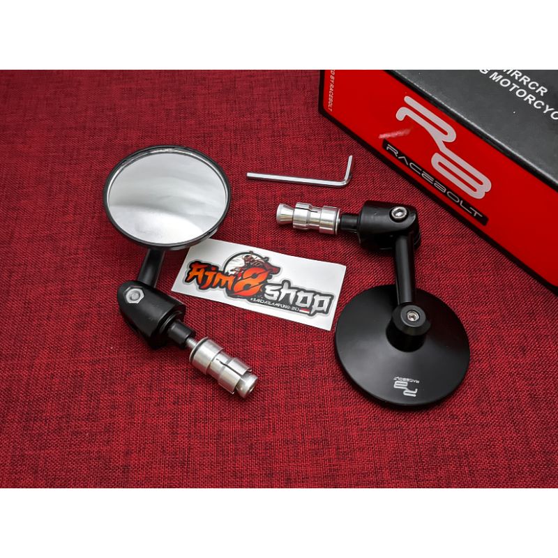 Racebolt spion jalu motor spion jalu bulat spion bar end bulat nmax,aerox,mx,vario,fino vespa mio beat scoopy genio fazzio rizoma spion jalu vesapa matic