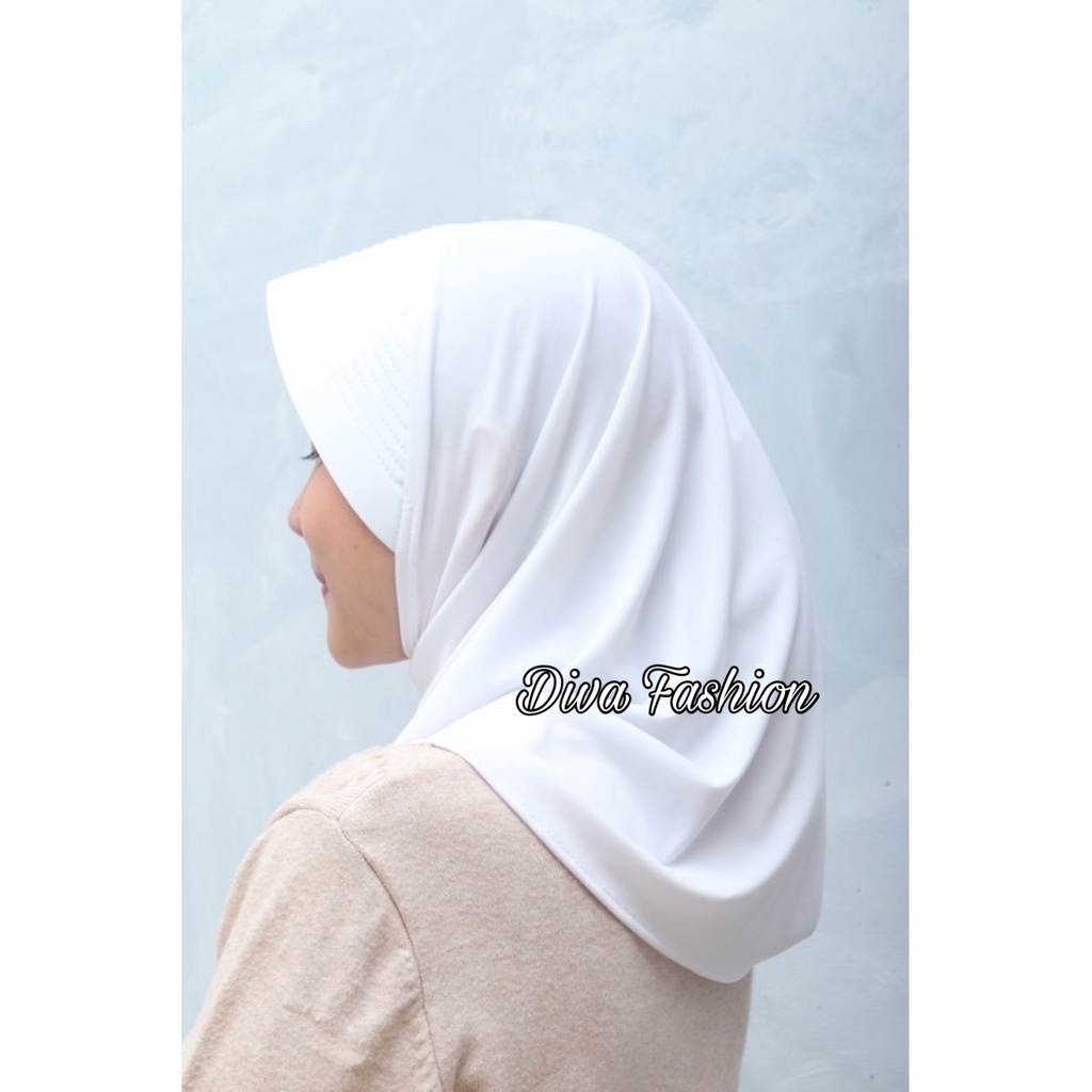 Hijab Instan Sport Kerudung Olahraga spandek bergo polos Linear / Hijab Sporty Pendek