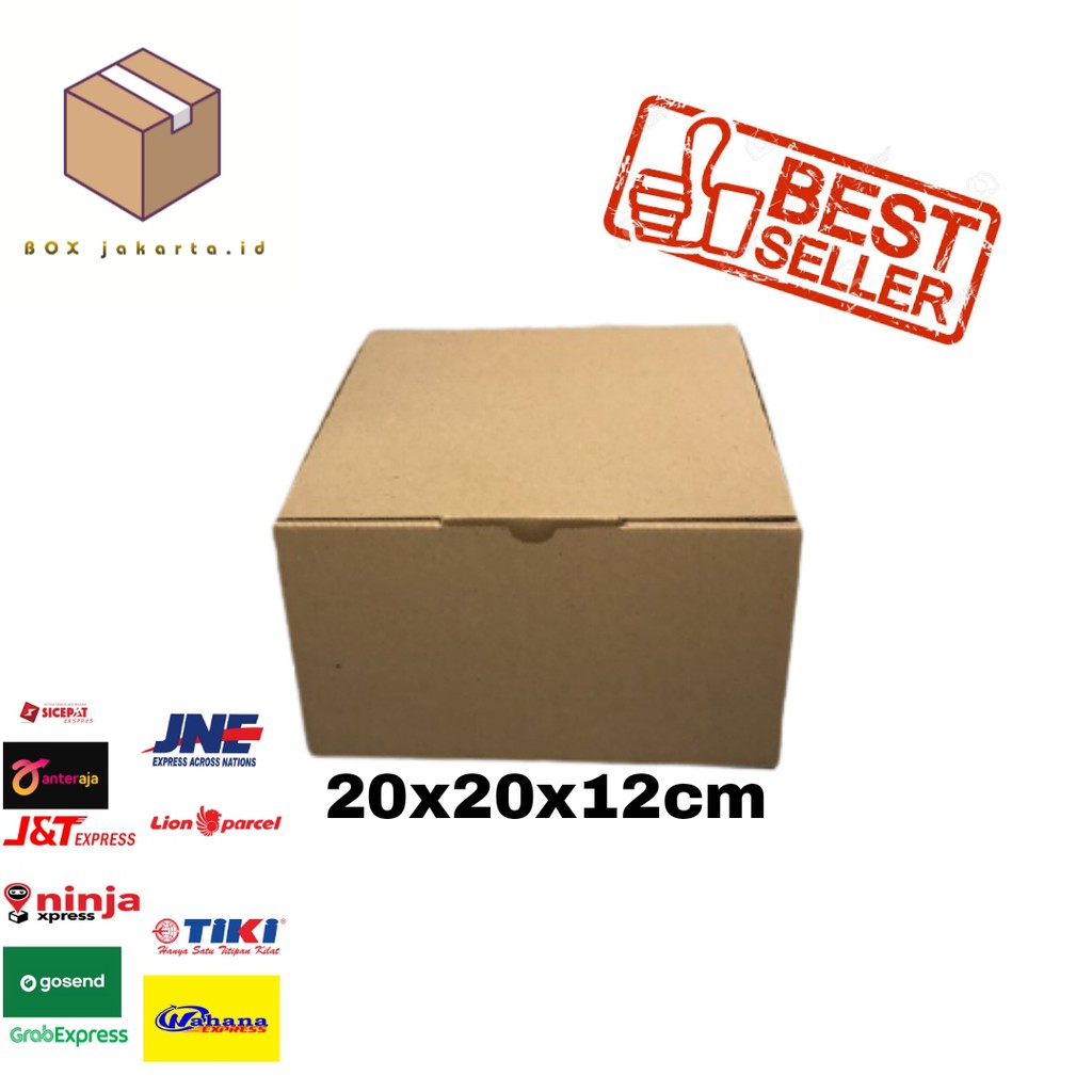 

KARDUS KARTON BOX DIE CUT Kardus uk. 20x20x12 cm.... box karton model pizza U/ aksesoris-dll
