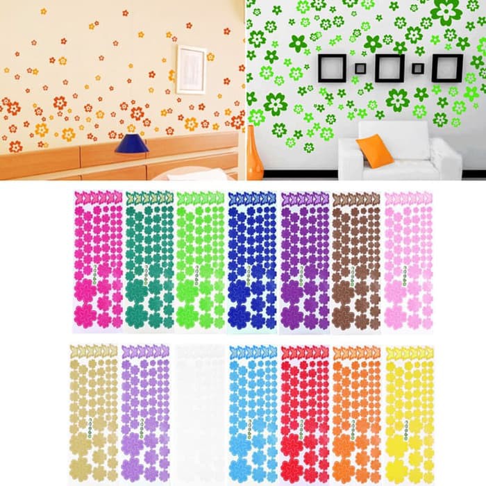 3D Flower Wall Sticker Sheet