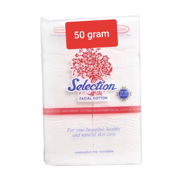 Kapas Wajah Selection 50gr Kapas Pembersih Kecantikan Facial Cotton.