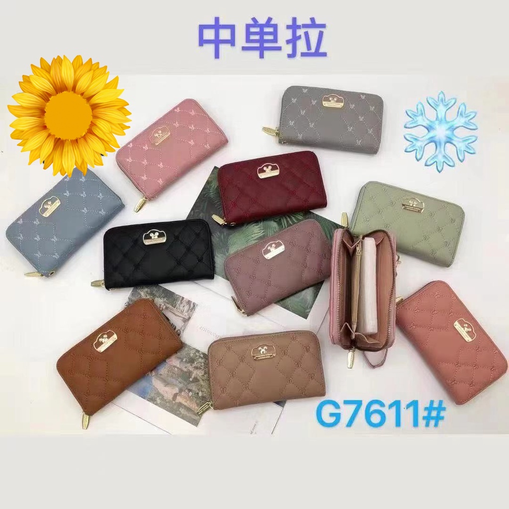 Dompet Resleting Satu Tanggung Forever Young Wanita Import Qiyutiee #G7611