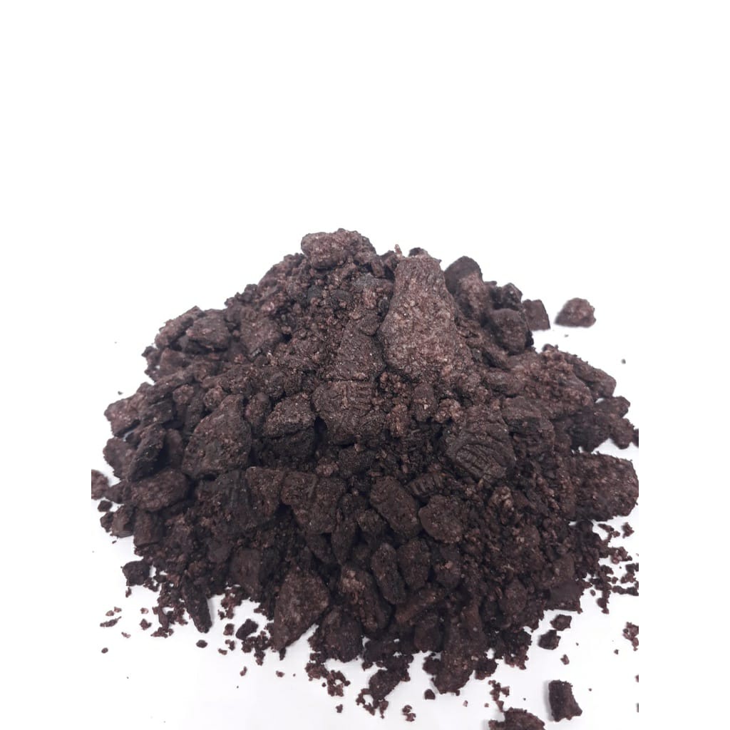 

Bubuk Biskuit hitam Crumb Kasar Toping Topping makanan Minuman 1 KG