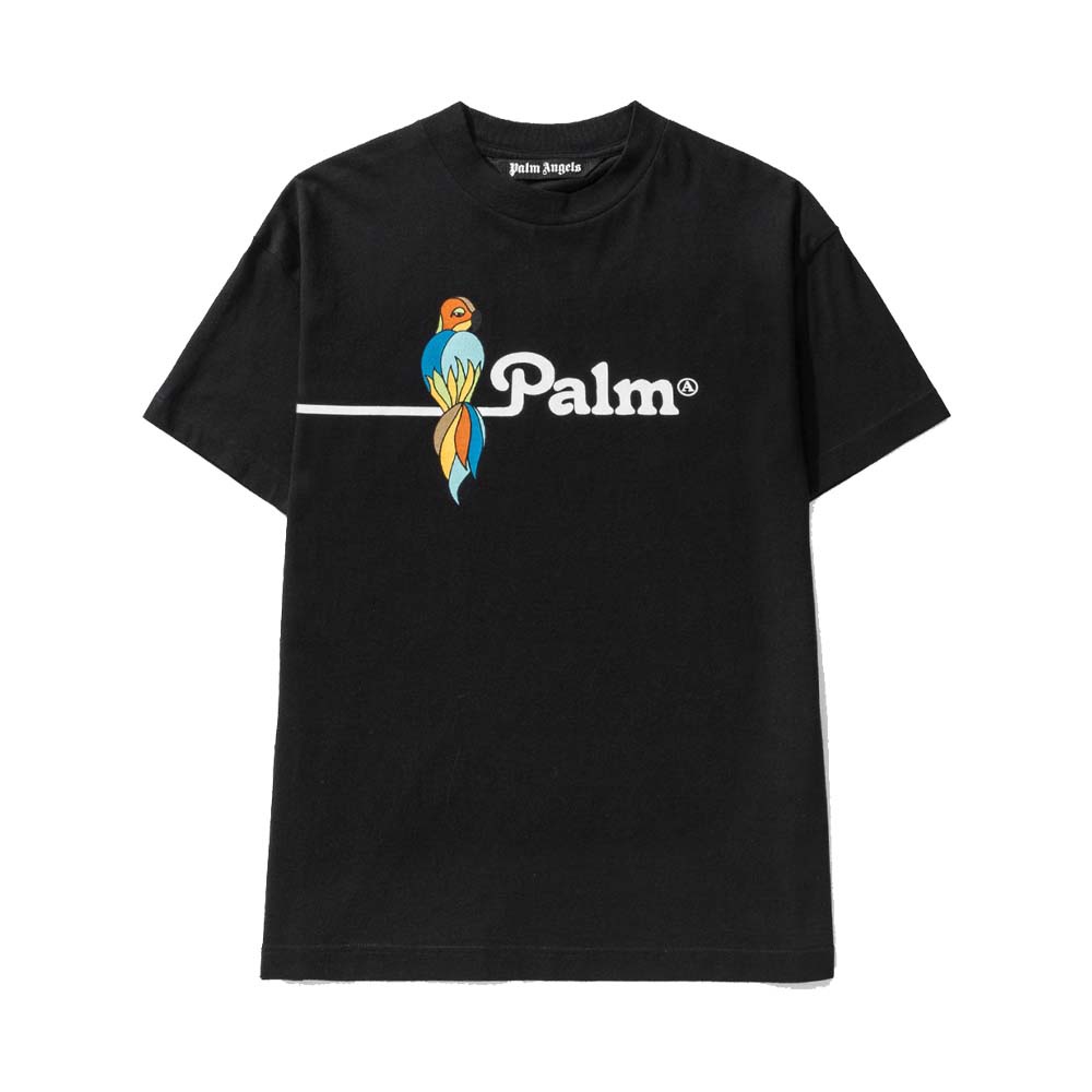 Plm Angels SS22 Men Parrot Classic Tee Black/White 100% Authentic