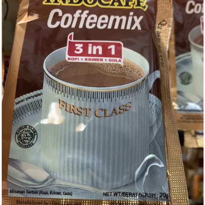 

201ggffg Kopi Indocafe Coffemix 3 In 1 Renceng Isi 10 Sachet Ds20X11