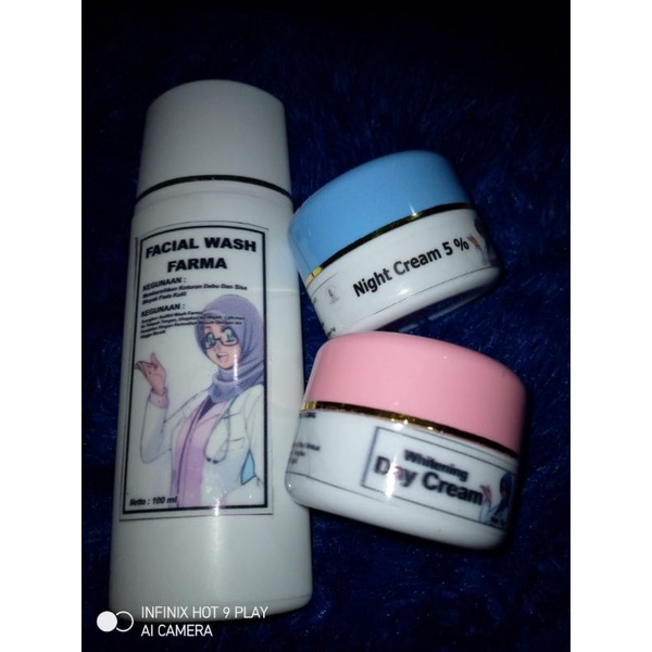 pemutih wajah//kecantikan wanita//paket glowing Farma wdc original 100%