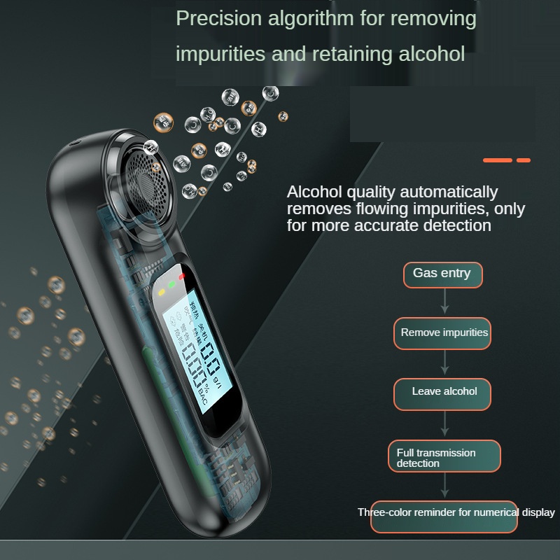 Alat Ukur Kadar Alkohol Digital Tester C7 Mini Breathalyzer Analyzer Alcohol LCD Detektor Display