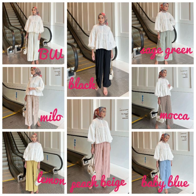 Open Jastip Eazy Plisket Pants 100% ORI By Gonegani