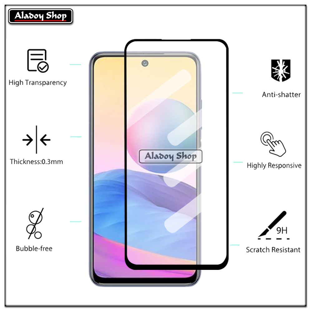 PAKET 2 IN 1 Tempered Glass Layar Xiaomi Readmi Note 10 5G ( 2021 ) Free Tempered Glass Camera