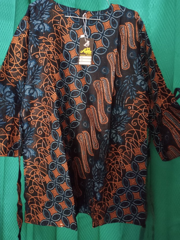 Batik Atasan Wanita Dewasa Blouse Seno Biru