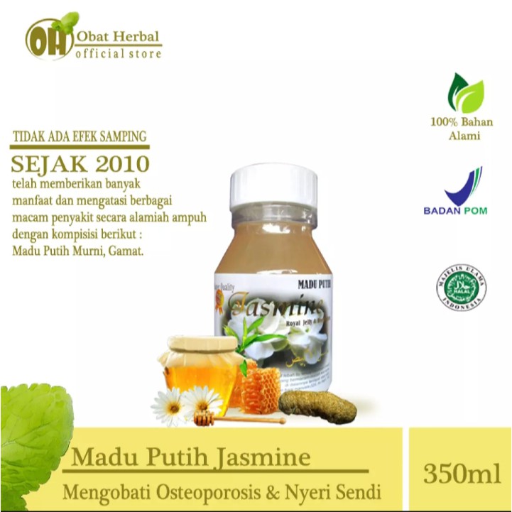 

Solusi pengapuran MADU PUTIH JASMINE 350gr